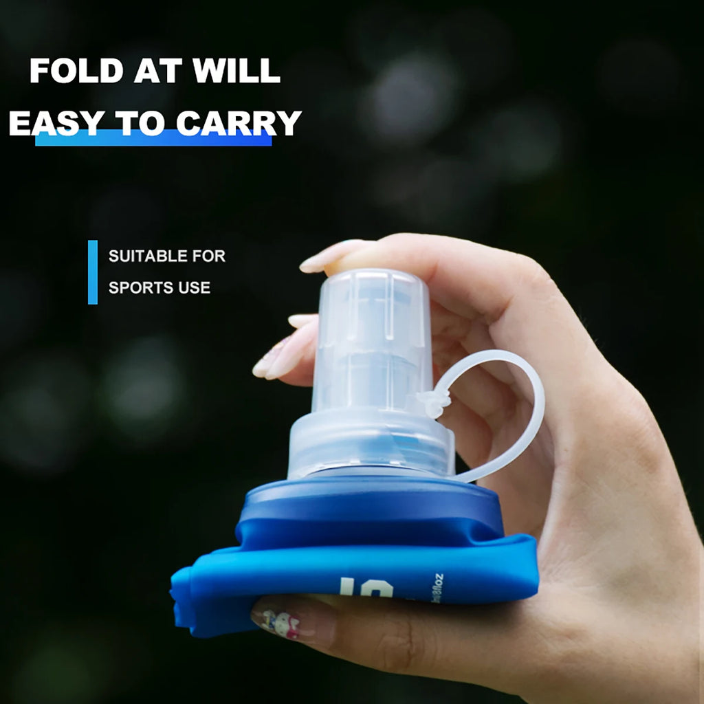 WRELS Folding Water Bottle – BPA-Free Collapsible Soft Flask