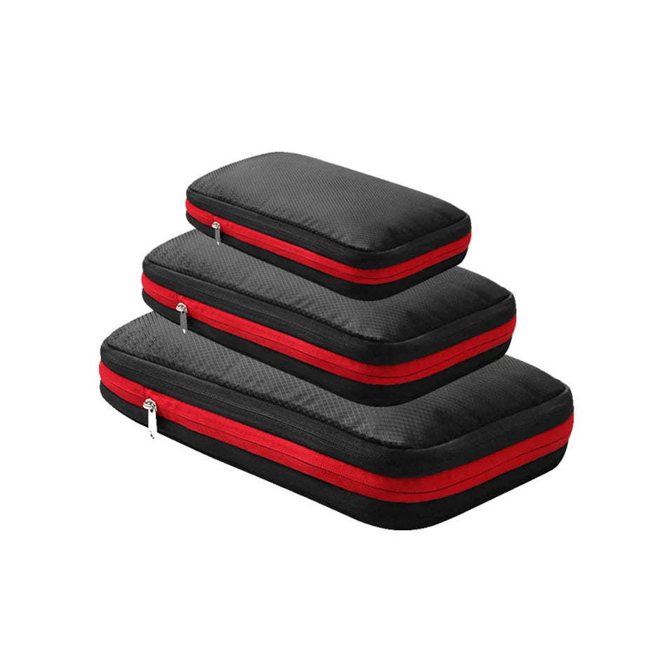 Compression Packing Cubes – Waterproof Luggage Organizer Bags