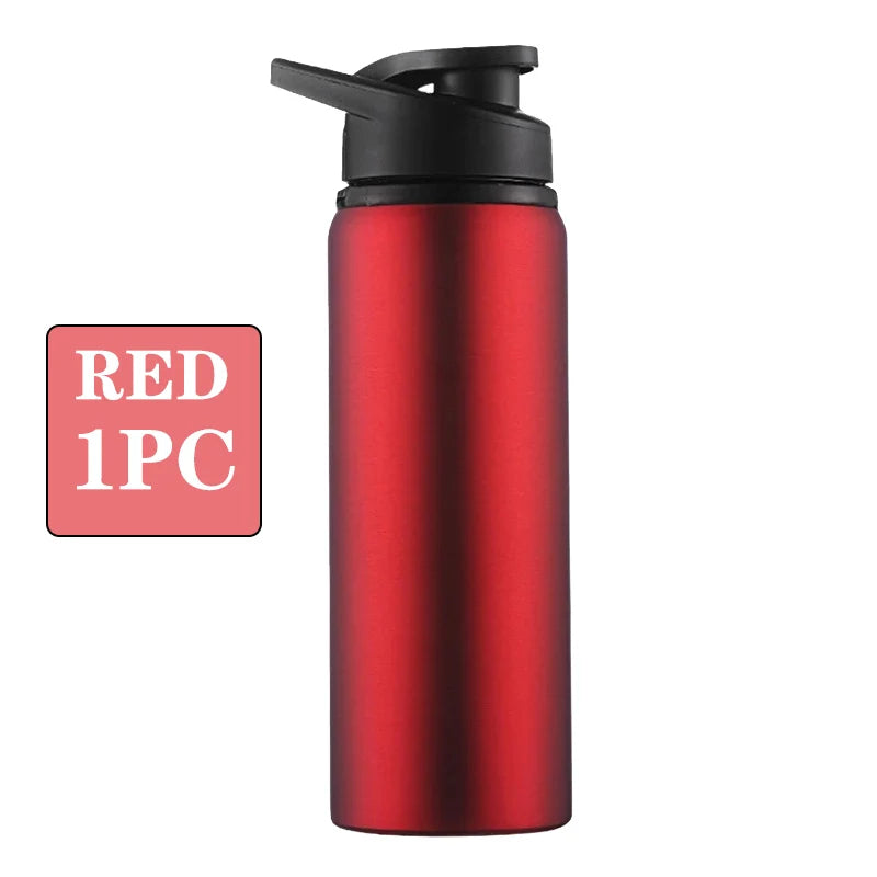 Metal Sports Water Bottle – Leakproof Reusable Travel Cup