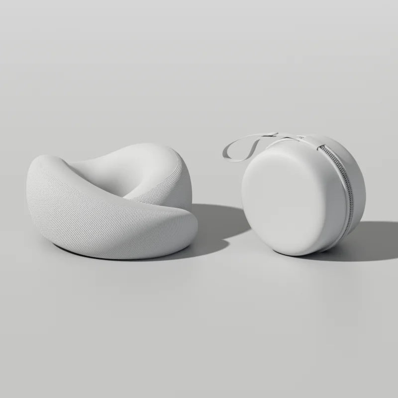 Durable U-shaped travel neck pillow for airplane and car travel
