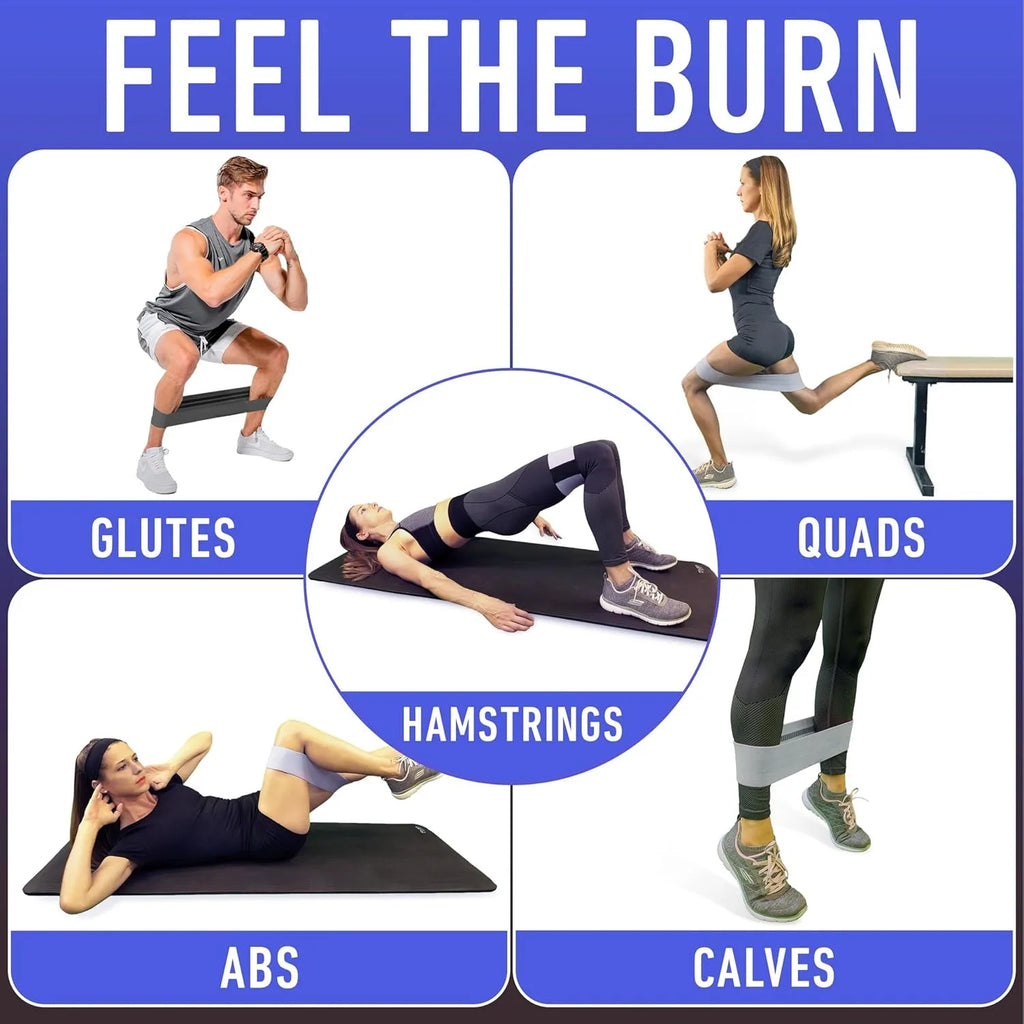 Fabric Resistance Bands – Booty Loop Bands for Legs & Glutes
