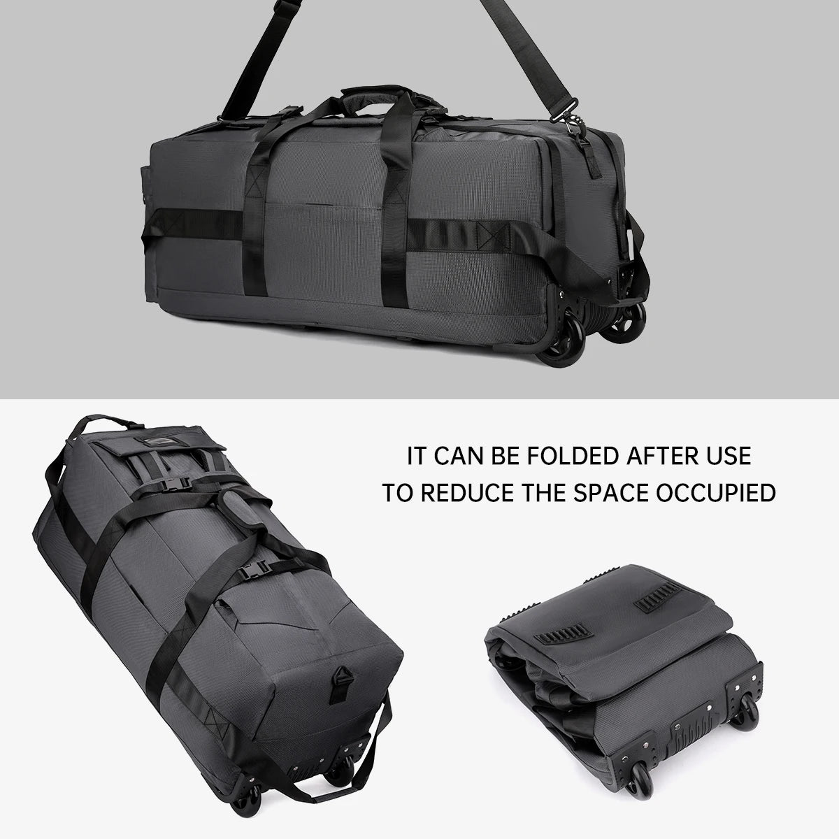 Large Capacity Travel Duffel Bag – Unisex Carry On Luggage Bag