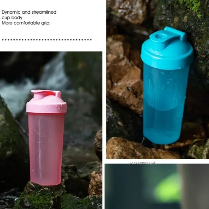 400ml/600ml Protein Shaker Bottle with Whisk Ball