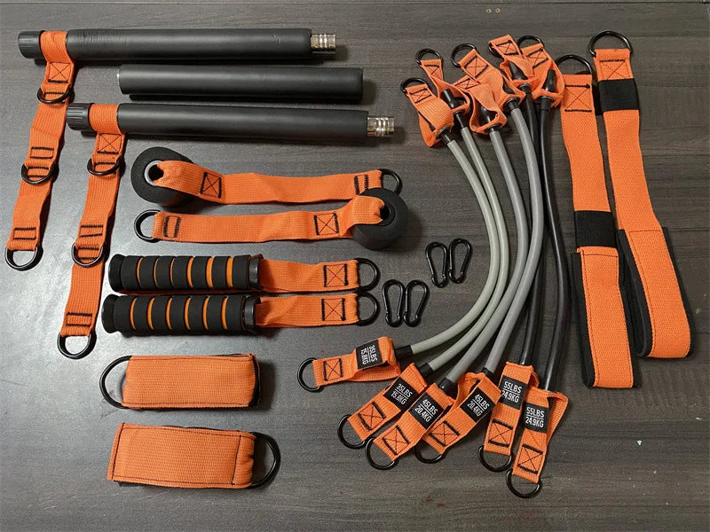 Resistance Band Pilates Bar Set – Full Body Strength Training Kit