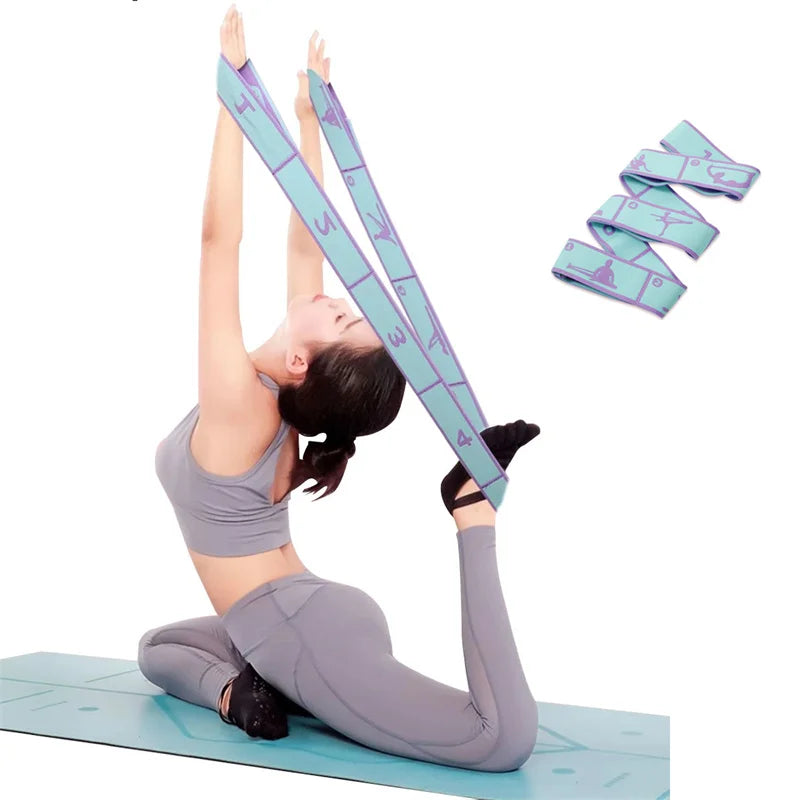 Elastic Resistance Band – Yoga Pilates Stretching Belt for Fitness