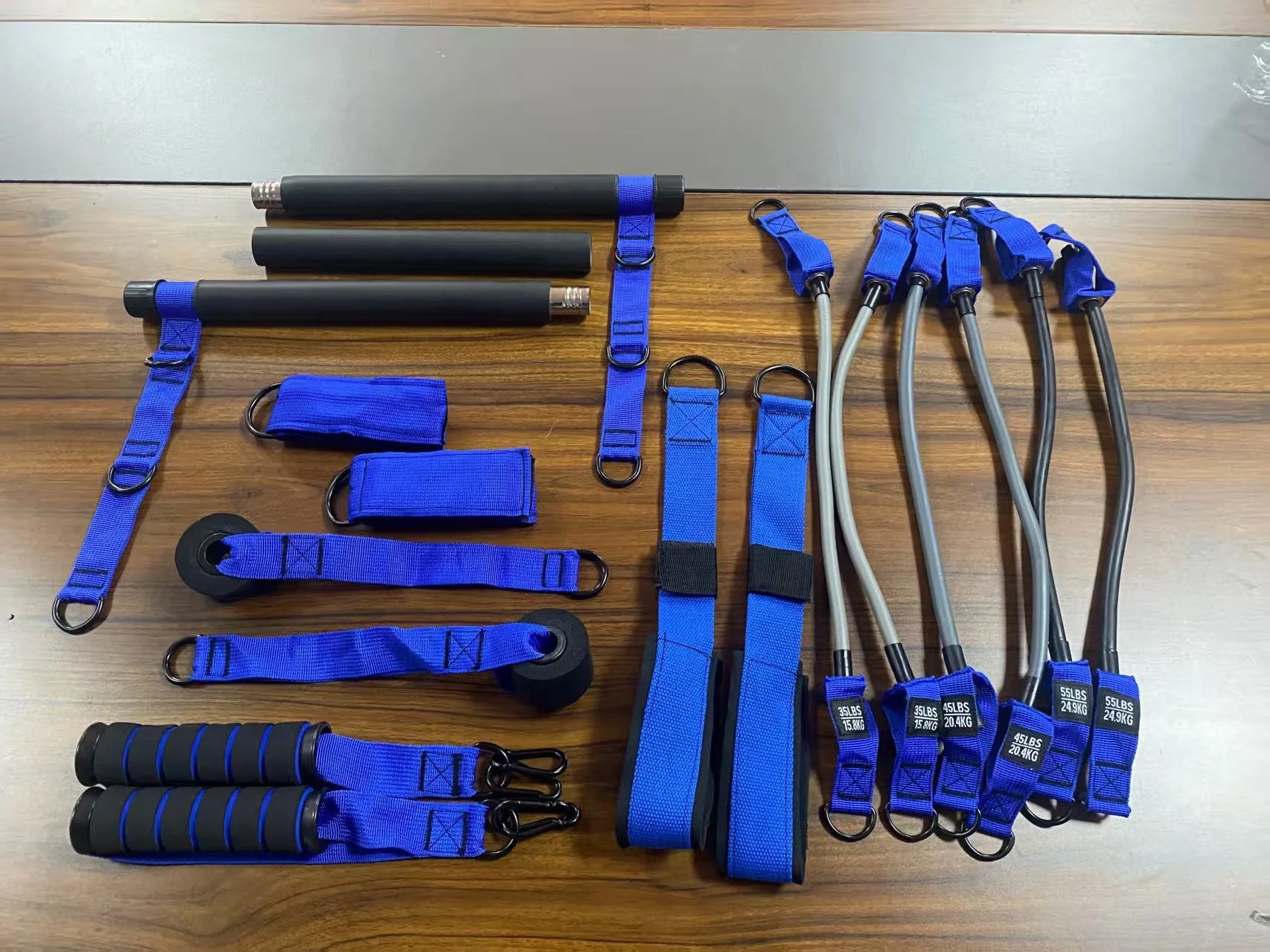 Resistance Band Pilates Bar Set – Full Body Strength Training Kit