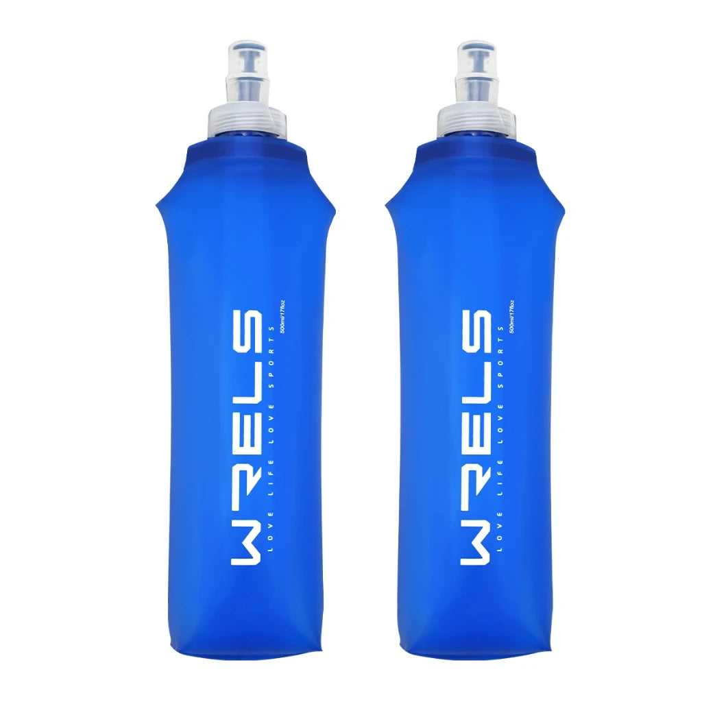 WRELS Folding Water Bottle – BPA-Free Collapsible Soft Flask
