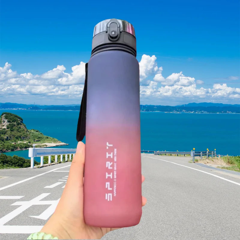 500ml/1000ml Motivational Water Bottle – Leak Proof Sports Bottle
