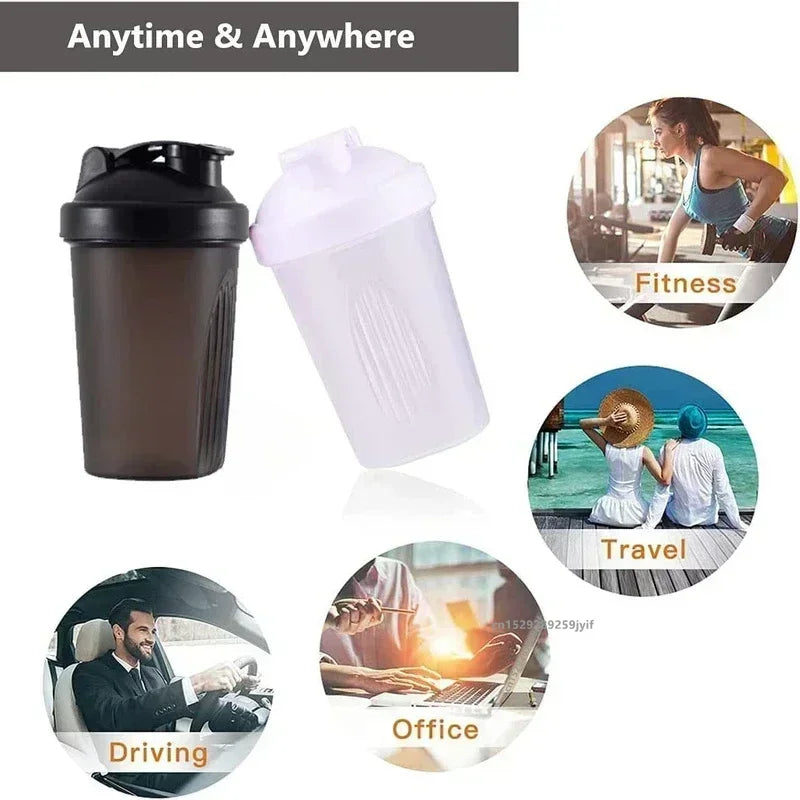 400ml/600ml Protein Shaker Bottle with Whisk Ball