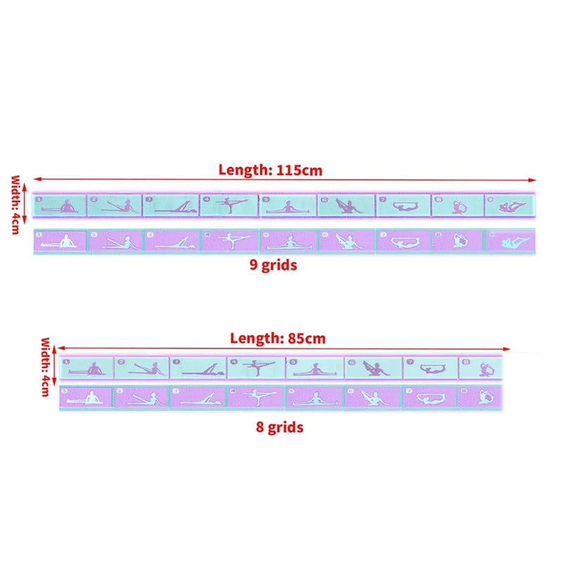 Elastic Resistance Band – Yoga Pilates Stretching Belt for Fitness