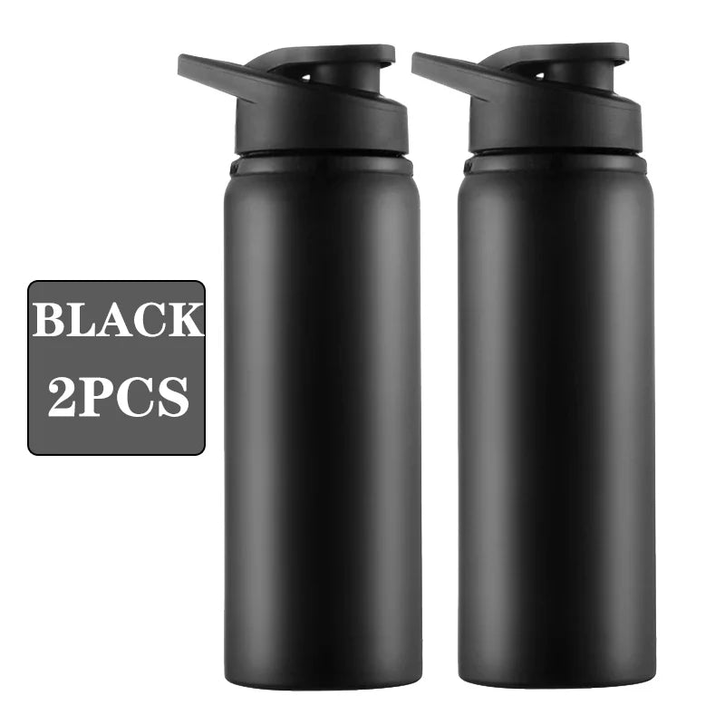 Metal Sports Water Bottle – Leakproof Reusable Travel Cup