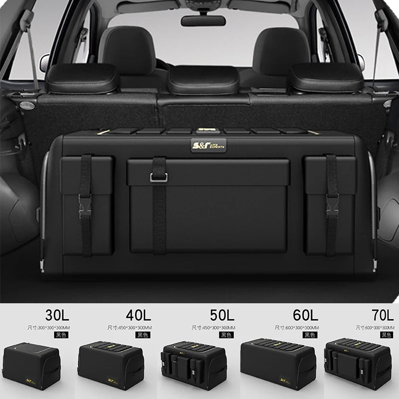 30L-70L Foldable Car Storage Box & Trunk Organizer
