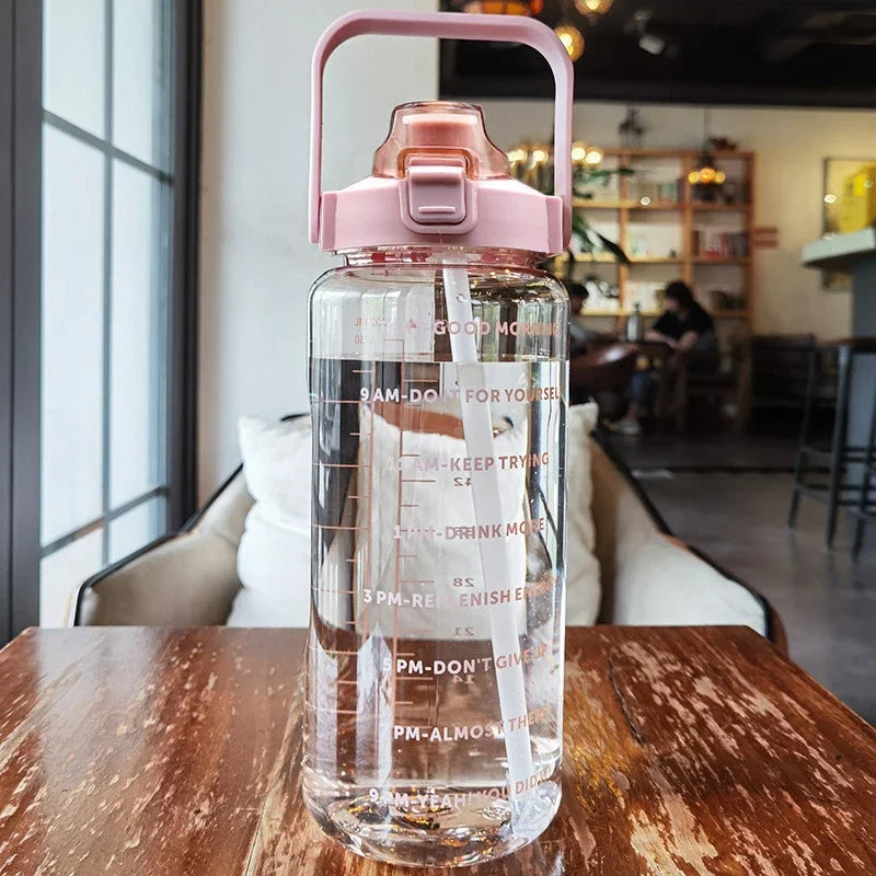 500ml/1000ml Motivational Water Bottle – Leak Proof Sports Bottle