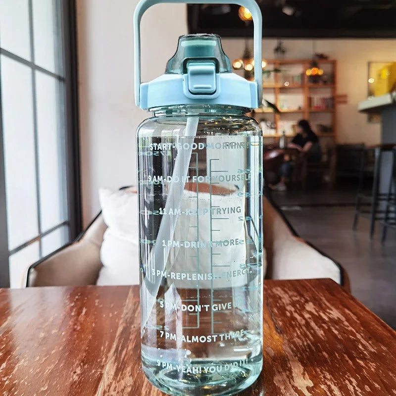 500ml/1000ml Motivational Water Bottle – Leak Proof Sports Bottle