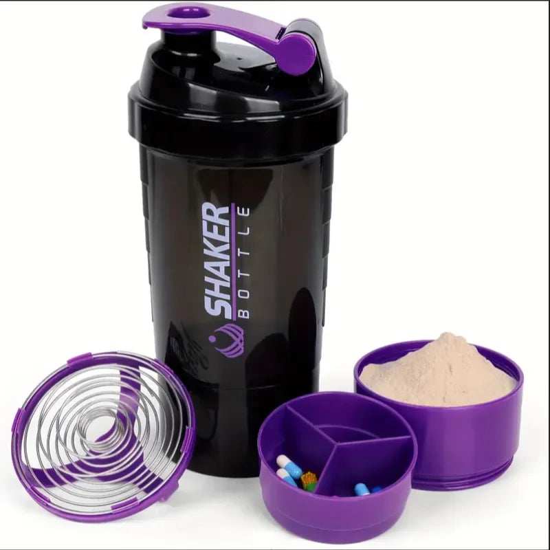2-Tier Protein Shaker Bottle with Powder Container