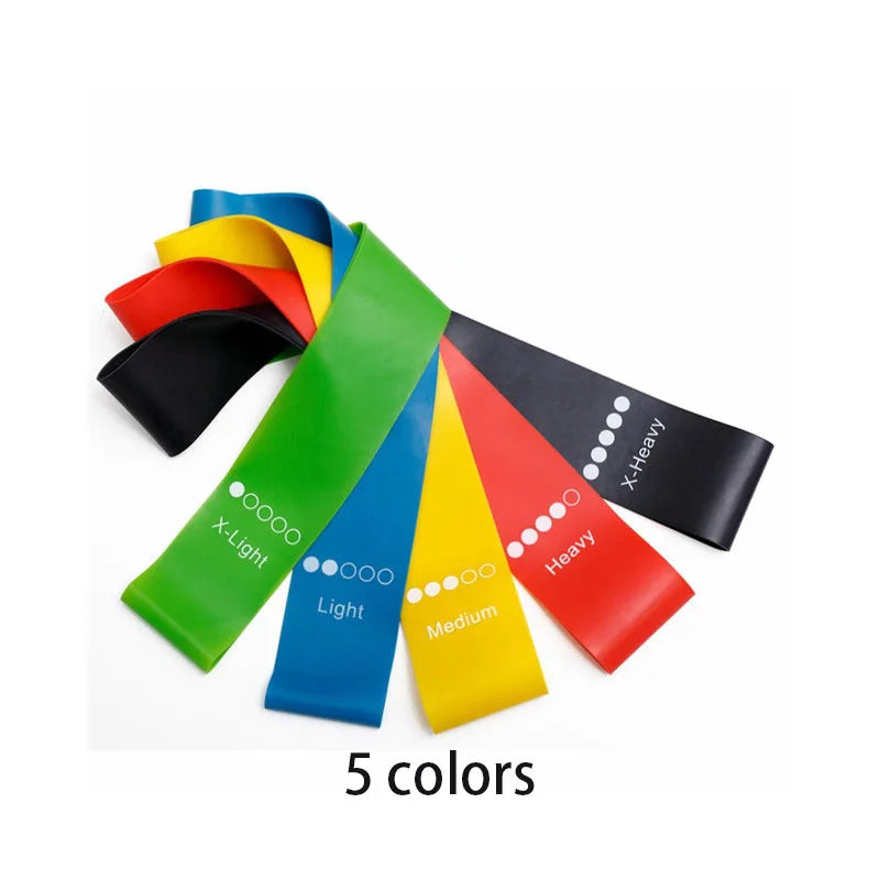 Resistance Bands Set – Elastic Exercise Bands for Yoga, Pilates & Therapy