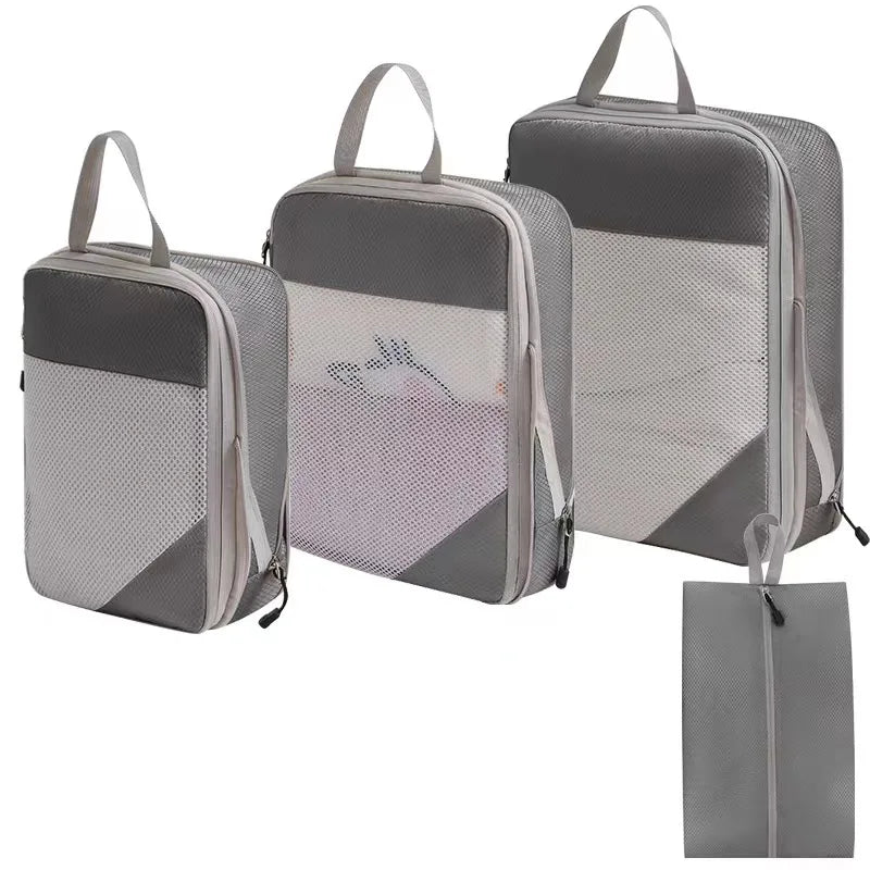 Compression Packing Cubes – Expandable Travel Organizers for Suitcases