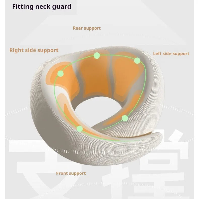Durable U-shaped travel neck pillow for airplane and car travel