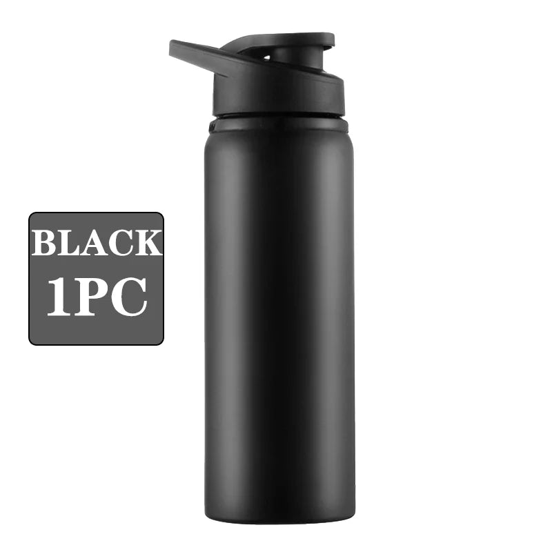Metal Sports Water Bottle – Leakproof Reusable Travel Cup