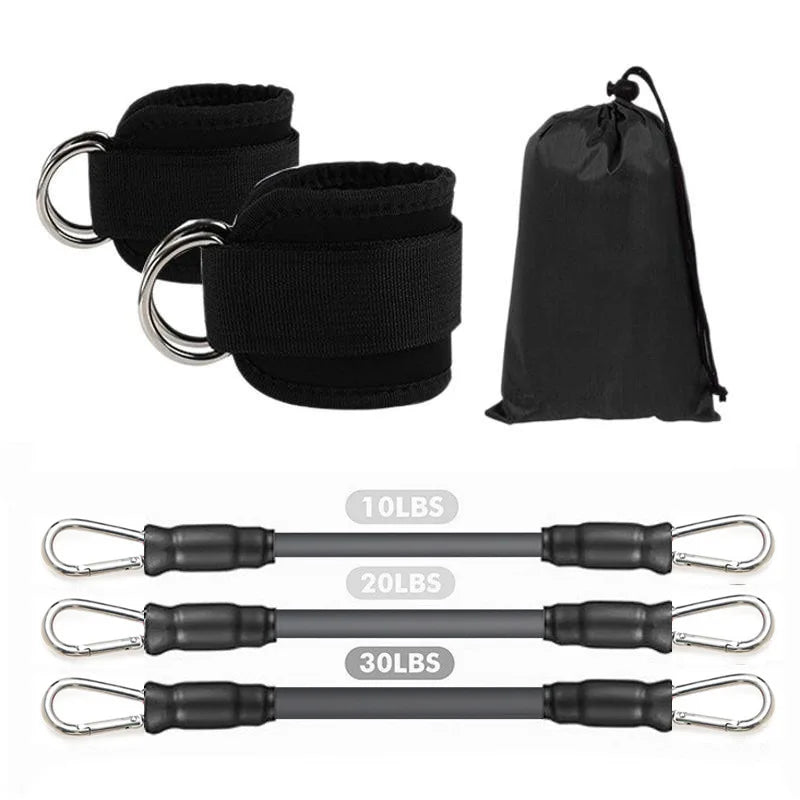 Ankle Straps Resistance Bands Set – Gym Fitness Equipment
