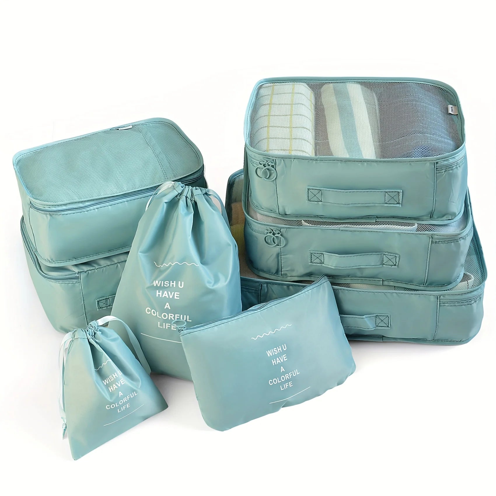 8-Piece Packing Cubes Set – Travel Luggage Organizer