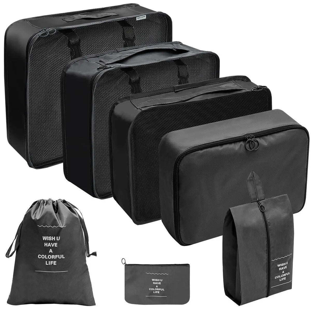 Travel Packing Cubes Set – Lightweight Compression Luggage Organizer
