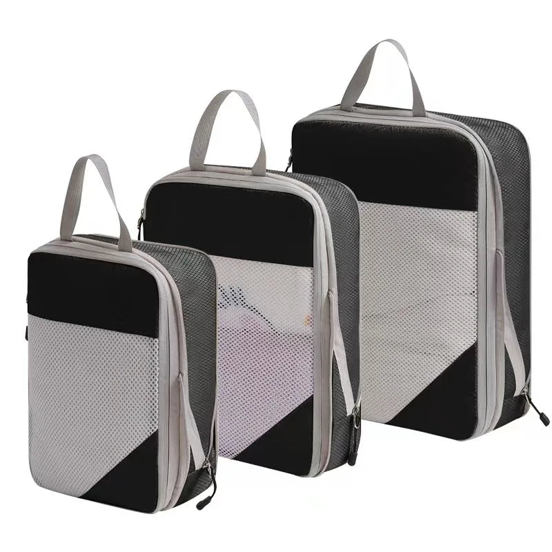 Compression Packing Cubes – Expandable Travel Organizers for Suitcases