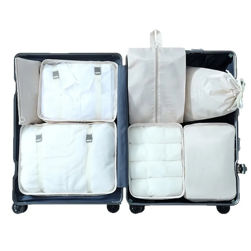 Travel Packing Cubes Set – Lightweight Compression Luggage Organizer