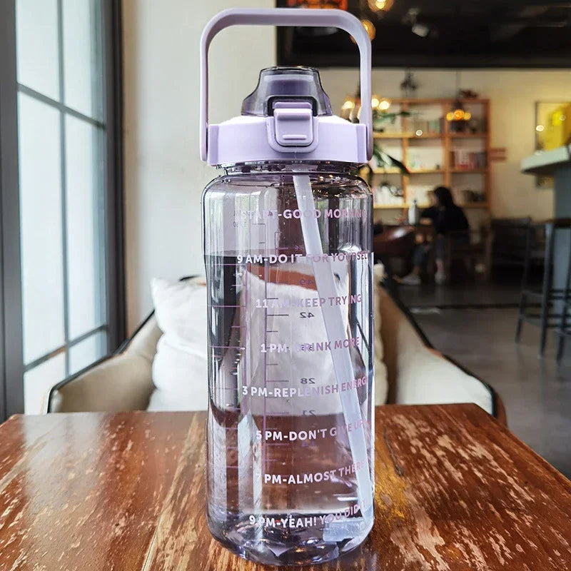 500ml/1000ml Motivational Water Bottle – Leak Proof Sports Bottle