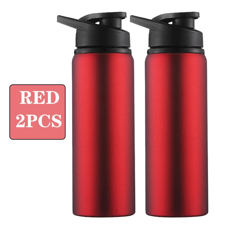 Metal Sports Water Bottle – Leakproof Reusable Travel Cup