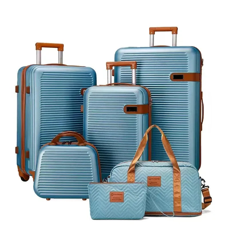 6-Piece Luggage Set with TSA Lock