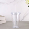 450ml Double-Layer Water Bottle with Straw – Reusable Cup