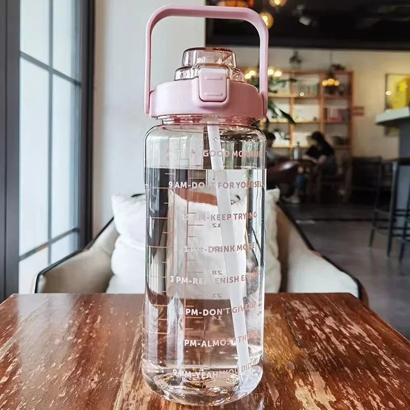 500ml/1000ml Motivational Water Bottle – Leak Proof Sports Bottle