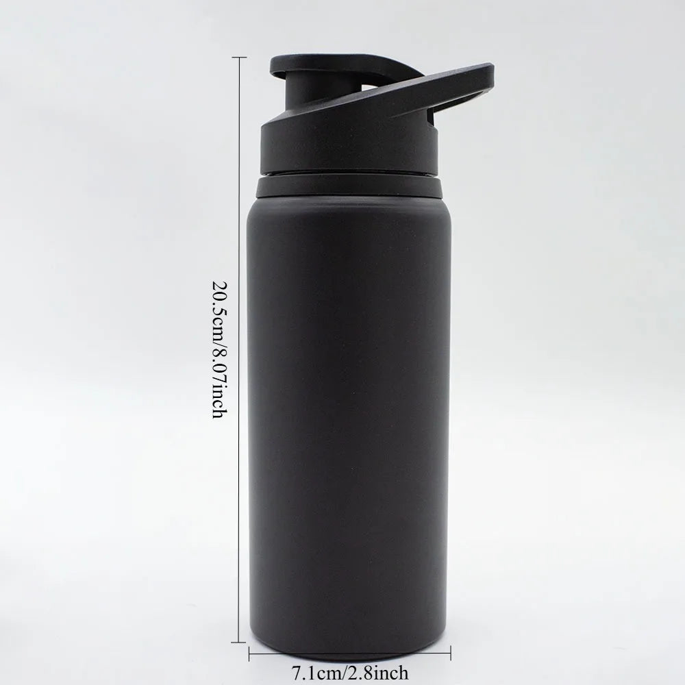 Metal Sports Water Bottle – Leakproof Reusable Travel Cup