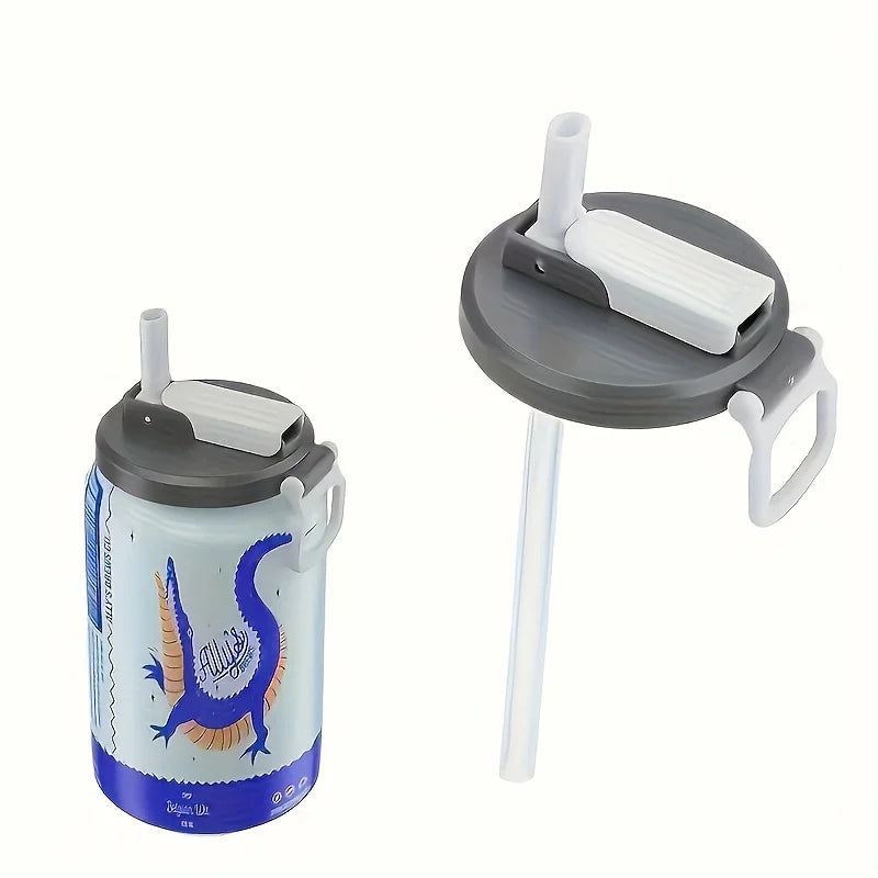 Reusable Can Lid with Straw