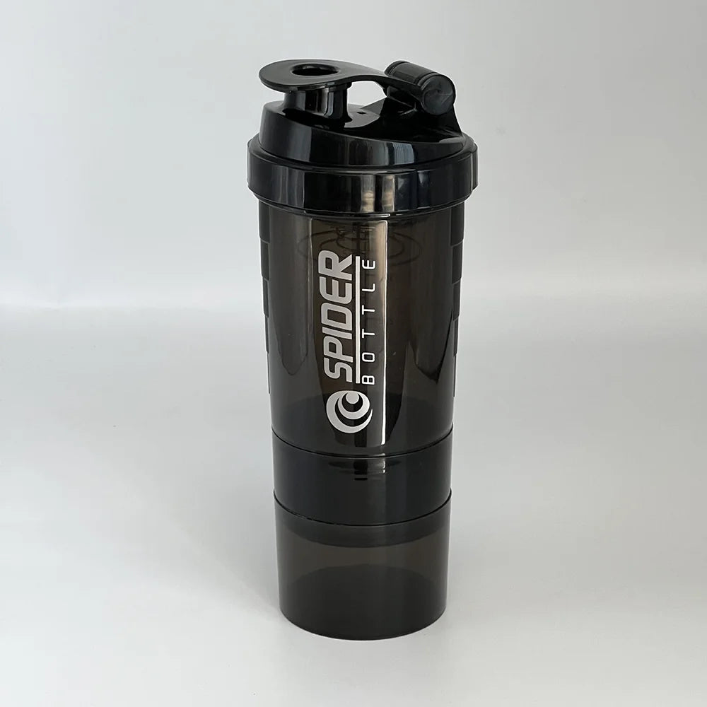 3-Layer Protein Shaker Bottle – Large Capacity Mixing Cup