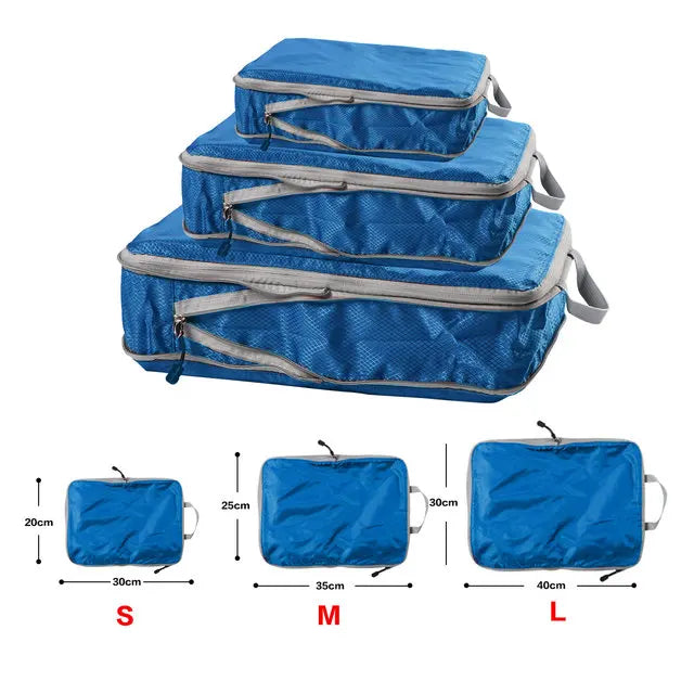 Foldable Packing Cubes – Waterproof Luggage Organizer Travel Bag