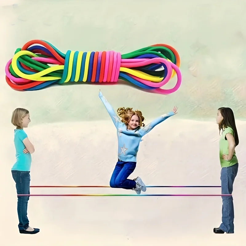 Elastic Jump Rope 5-10M – Adjustable Rubber Training Rope