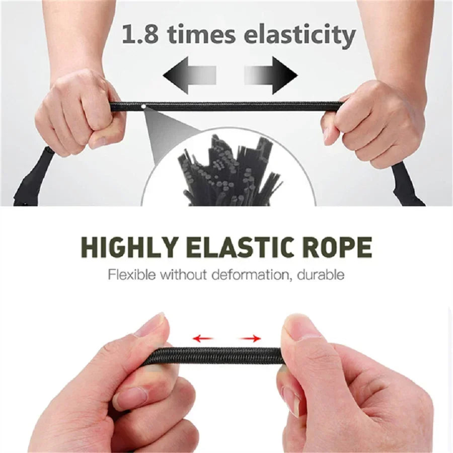 8mm Bungee Cords with Hooks – Elastic Strap for Roof Rack