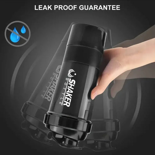 2-Tier Protein Shaker Bottle with Powder Container