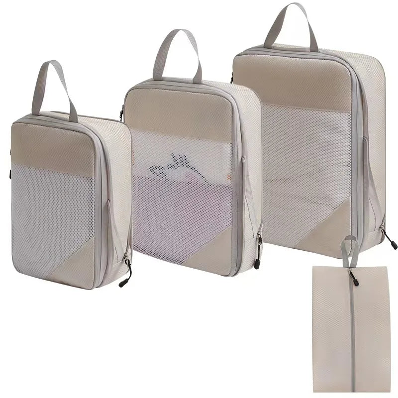 Compression Packing Cubes – Expandable Travel Organizers for Suitcases