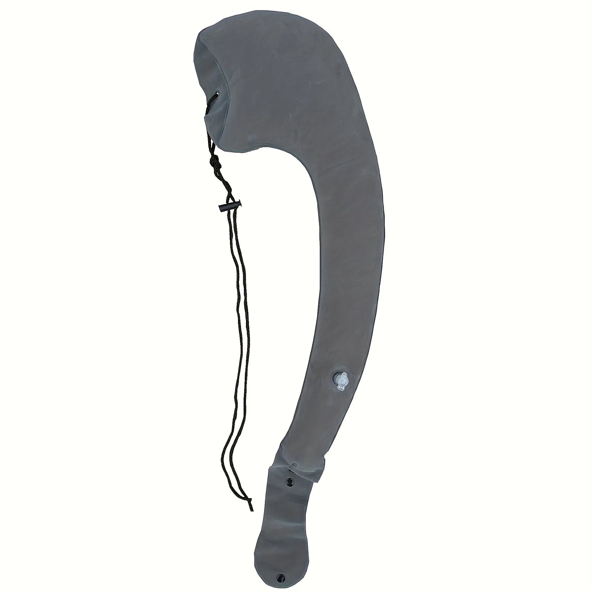 Inflatable travel neck pillow for cars, planes and trains with ergonomic neck support
