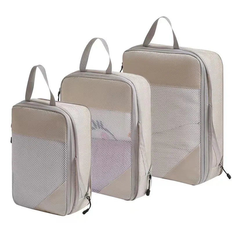 Compression Packing Cubes – Expandable Travel Organizers for Suitcases