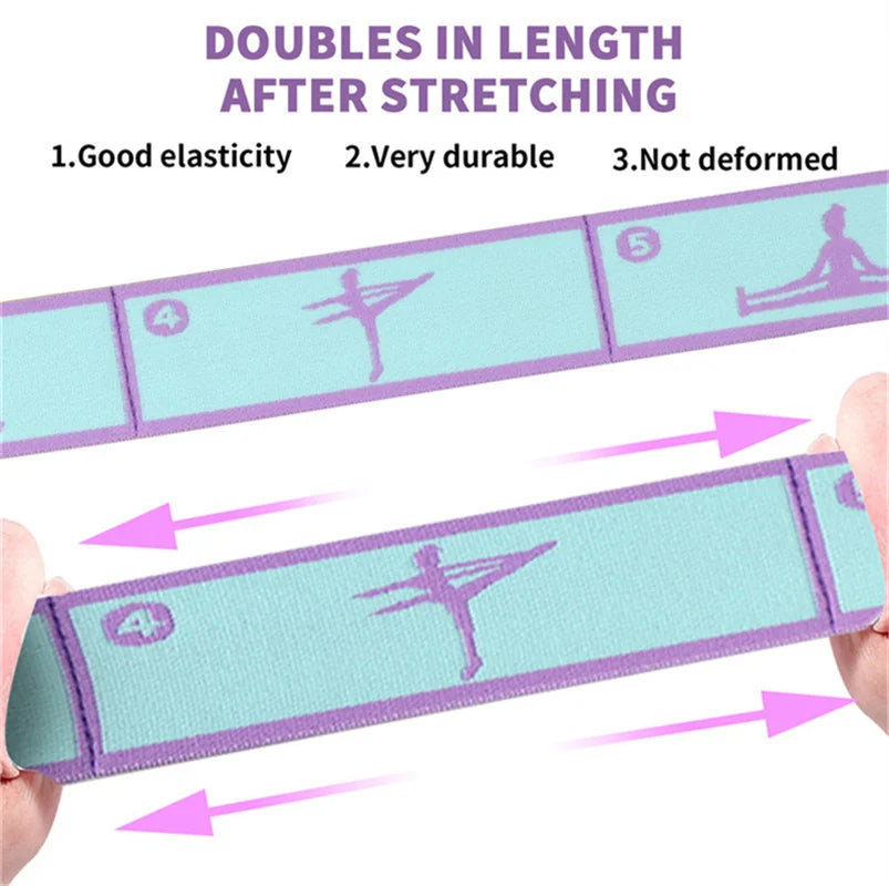 Elastic Resistance Band – Yoga Pilates Stretching Belt for Fitness