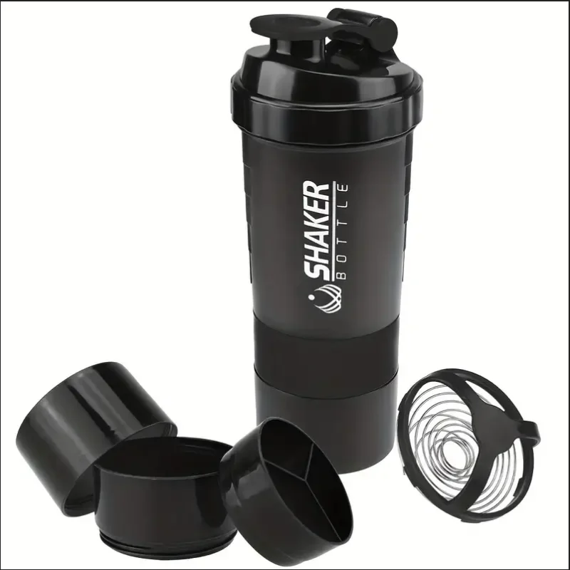 2-Tier Protein Shaker Bottle with Powder Container