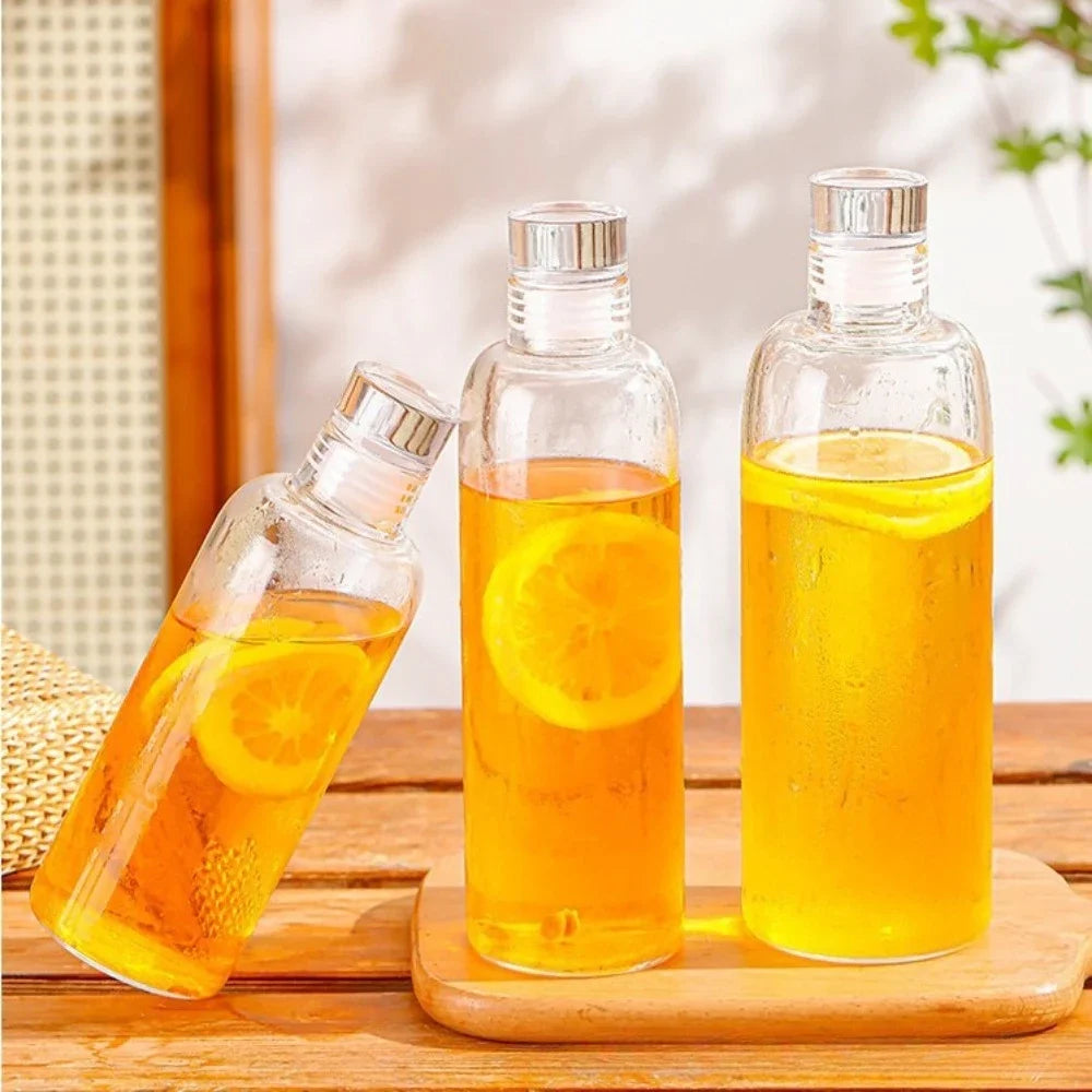 Glass Water Bottle with Leak-Proof Lid – Reusable Eco-Friendly Bottle