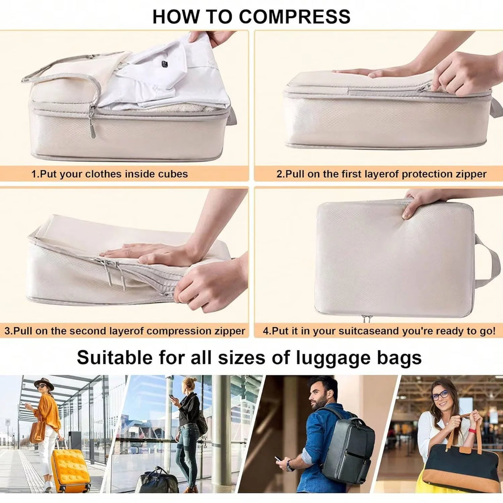 Compression Packing Cubes for Travel