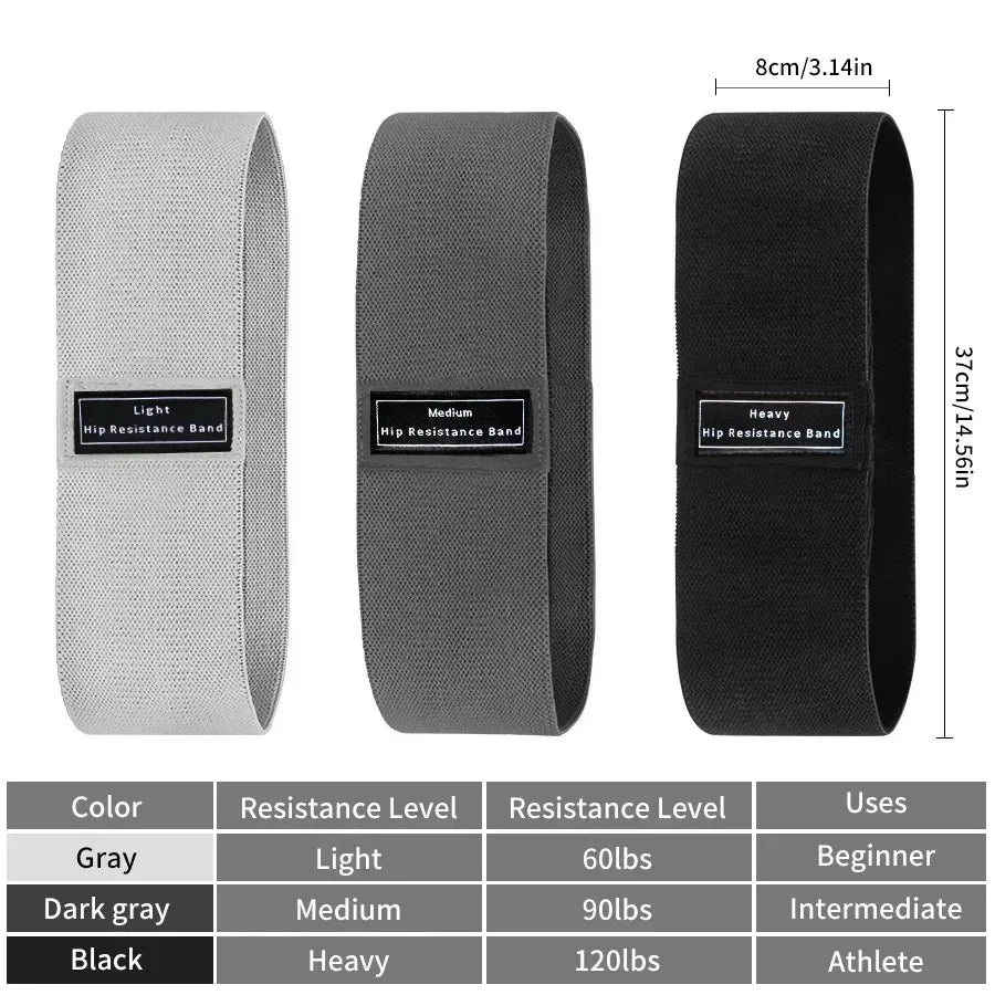 Fabric Resistance Bands – Booty Loop Bands for Legs & Glutes