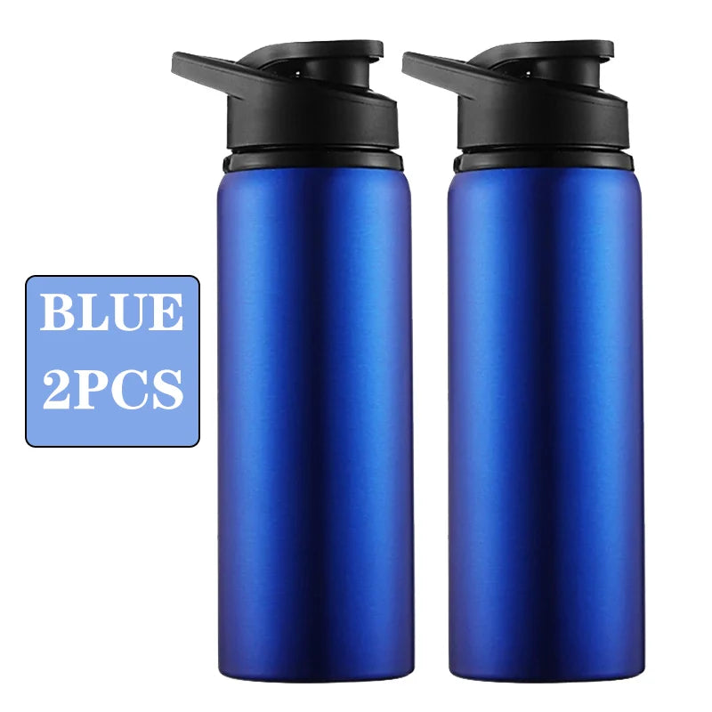 Metal Sports Water Bottle – Leakproof Reusable Travel Cup