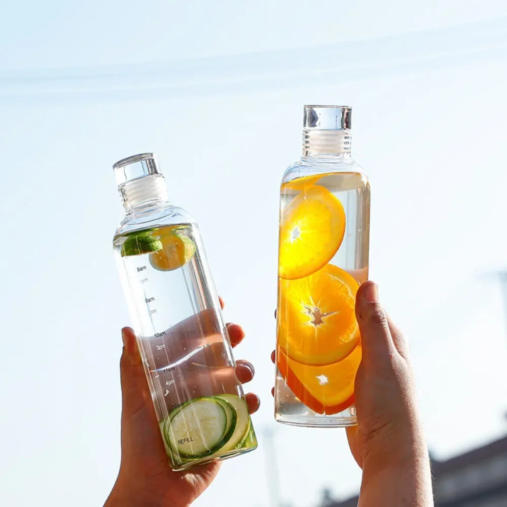 Glass Water Bottle with Leak-Proof Lid – Reusable Eco-Friendly Bottle